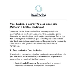 Virei Síndico, e agora? Veja as Dicas para Melhorar a Gestão Condominial